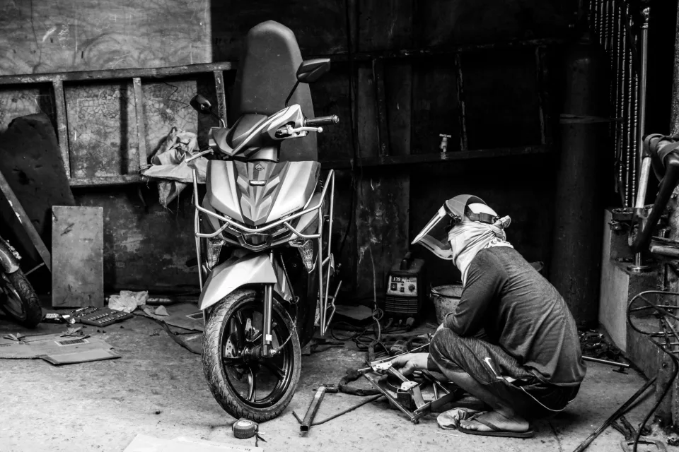 Xe hoàn thiện chờ khách lấy